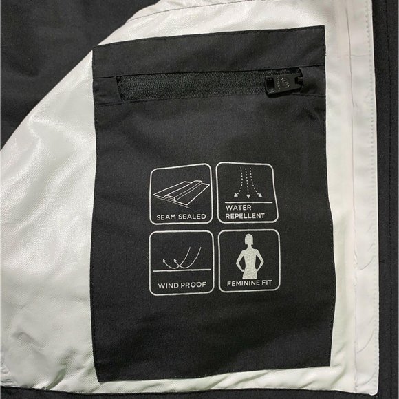 Body Glove Cropped Rain Jacket Black Size Small - Picture 12 of 12